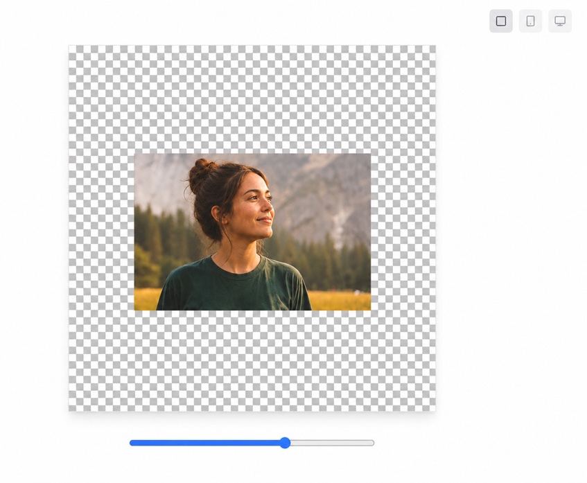 Expanded image variations prepared for social media and ecommerce aspect ratios